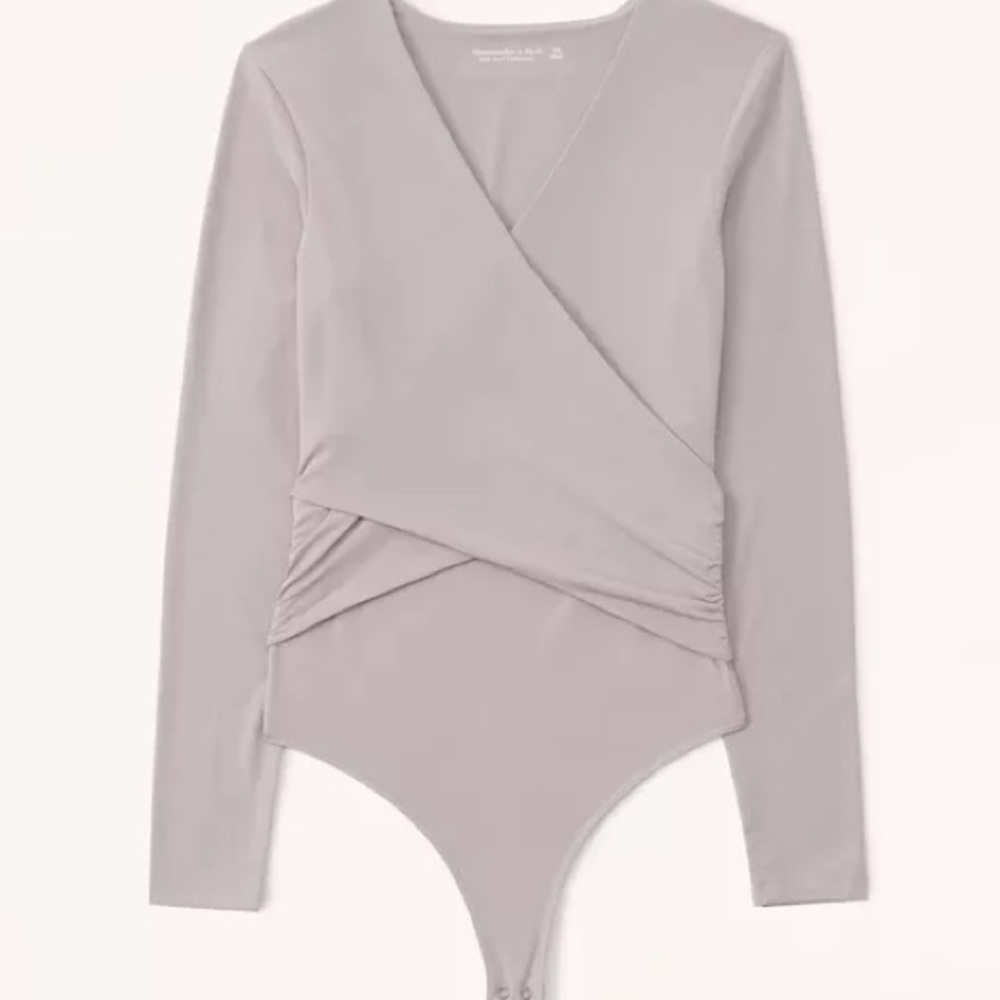 Abercrombie & Fitch Long Sleeve Wrap Bodysuit
